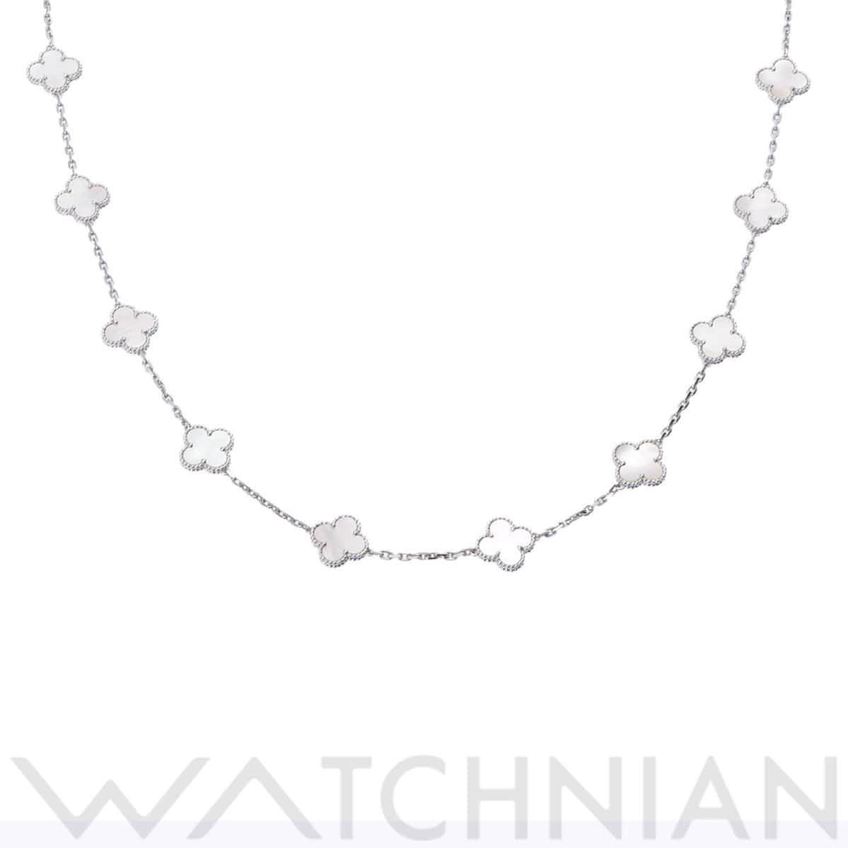 Van Cleef & Arpels 复古Alhambra 项链20P 银K18 白金女士珠宝【二手】【珠宝】：品牌珠宝|  WATCHNIAN官方网上商店/前一沃驰霓安一风骑士