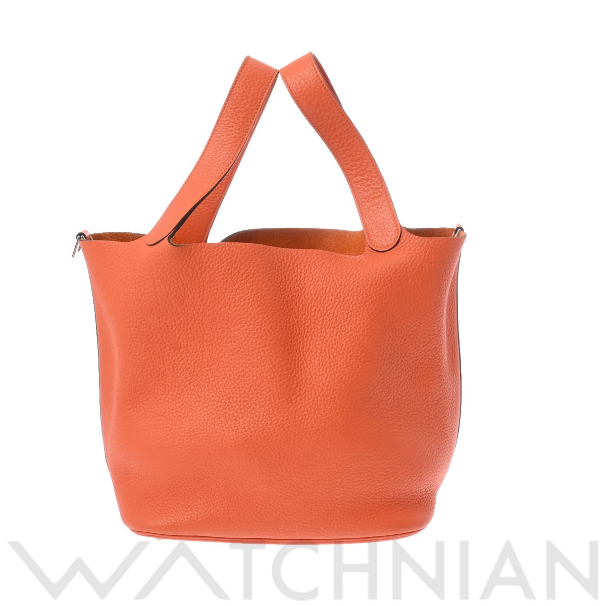 エルメス ピコタン ロック GM オレンジ/パラジウム金具 トリヨンクレマンス レディース バッグ 【中古】【bag】