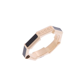 グッチ リンクトゥラブリング #9 K18イエローゴールド YG/エナメル レディース ジュエリー 【中古】【jewelry】