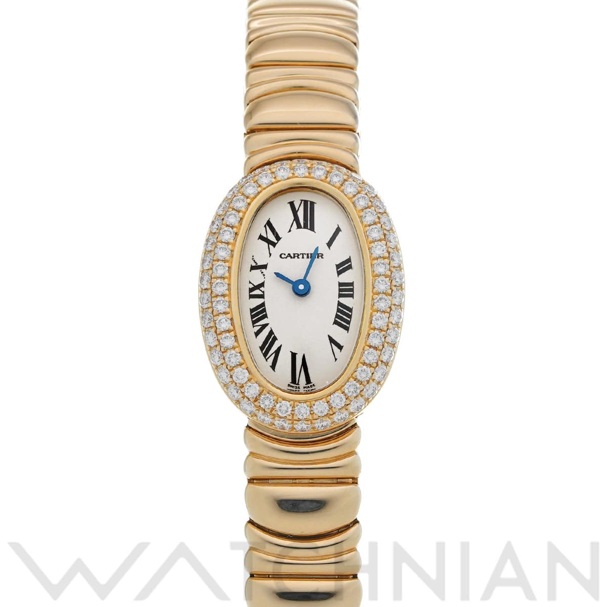 カルティエ ミニベニュワール WB5094D8 シルバー レディース 時計 【中古】【wristwatch】