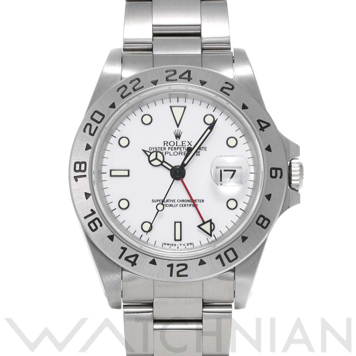 ロレックス エクスプローラーII 16570 ホワイト メンズ 時計 【中古】【wristwatch】