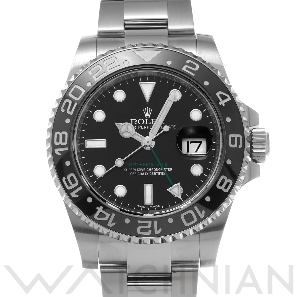 ロレックス GMTマスターII 116710LN ブラック メンズ 時計 【中古】【wristwatch】