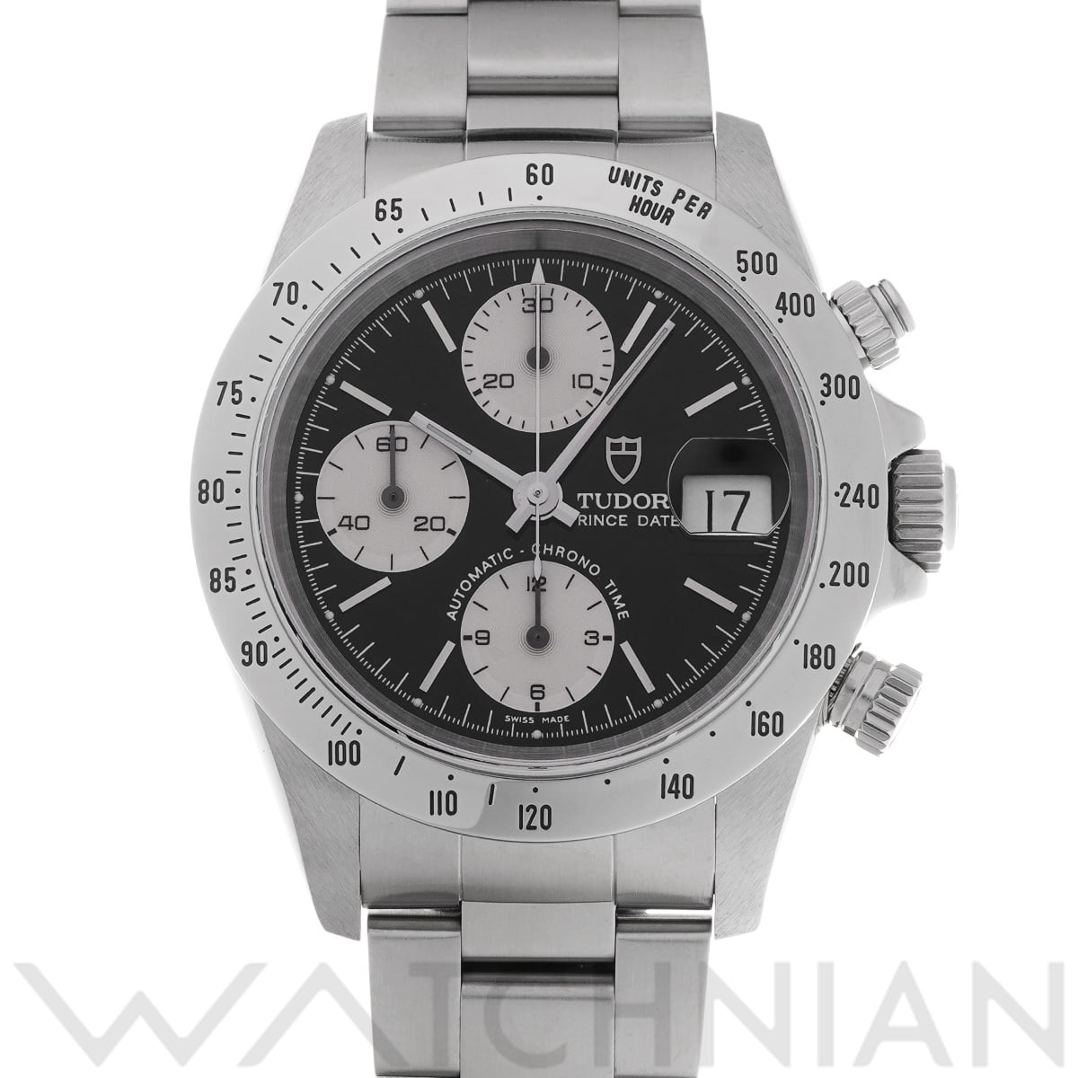 チューダー / チュードル クロノタイム 79280 ブラック/シルバー メンズ 時計 【中古】【wristwatch】