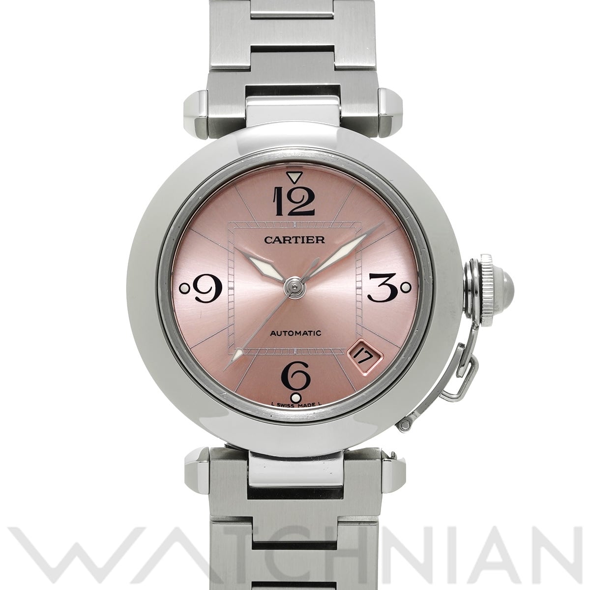 カルティエ パシャC W31075M7 ピンク ユニセックス 時計 【中古】【wristwatch】