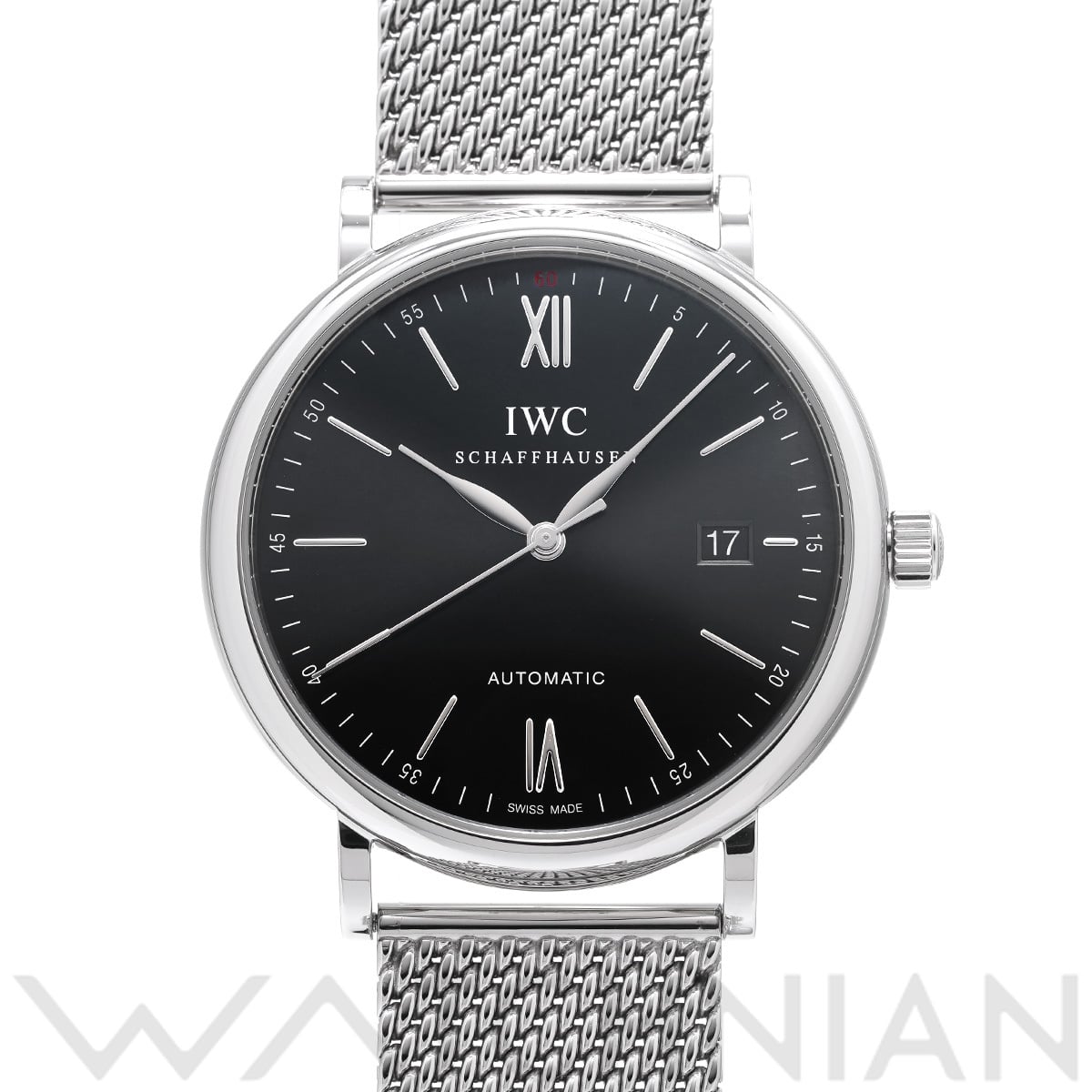 IWC ポートフィノ オートマティック IW356506 ブラック メンズ 時計 【中古】【wristwatch】