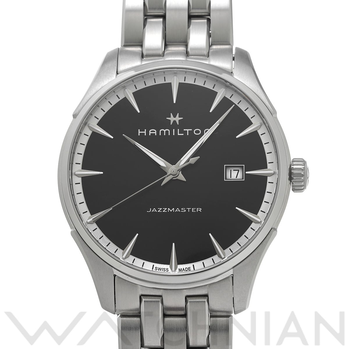 ハミルトン ジャズマスター ジェント クォーツ H32451131 ブラック メンズ 時計 【中古】【wristwatch】