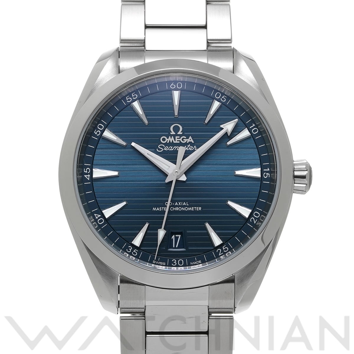 オメガ シーマスター アクアテラ コーアクシャル マスタークロノメーター 220.10.41.21.03.004 ブルー メンズ 時計 【中古】【wristwatch】