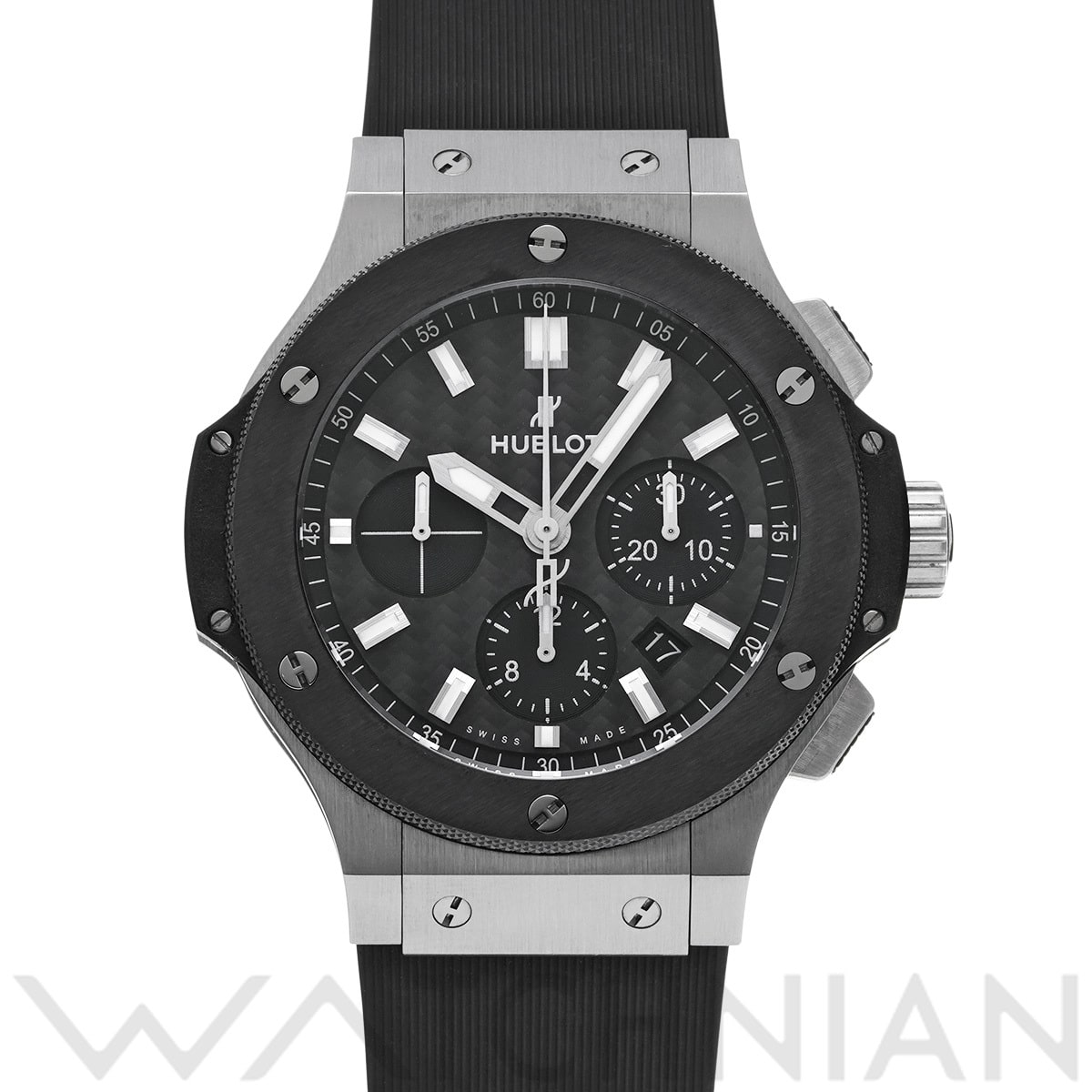 ウブロ ビッグバン スチール セラミック 301.SM.1770.RX ブラックカーボン メンズ 時計 【中古】【wristwatch】