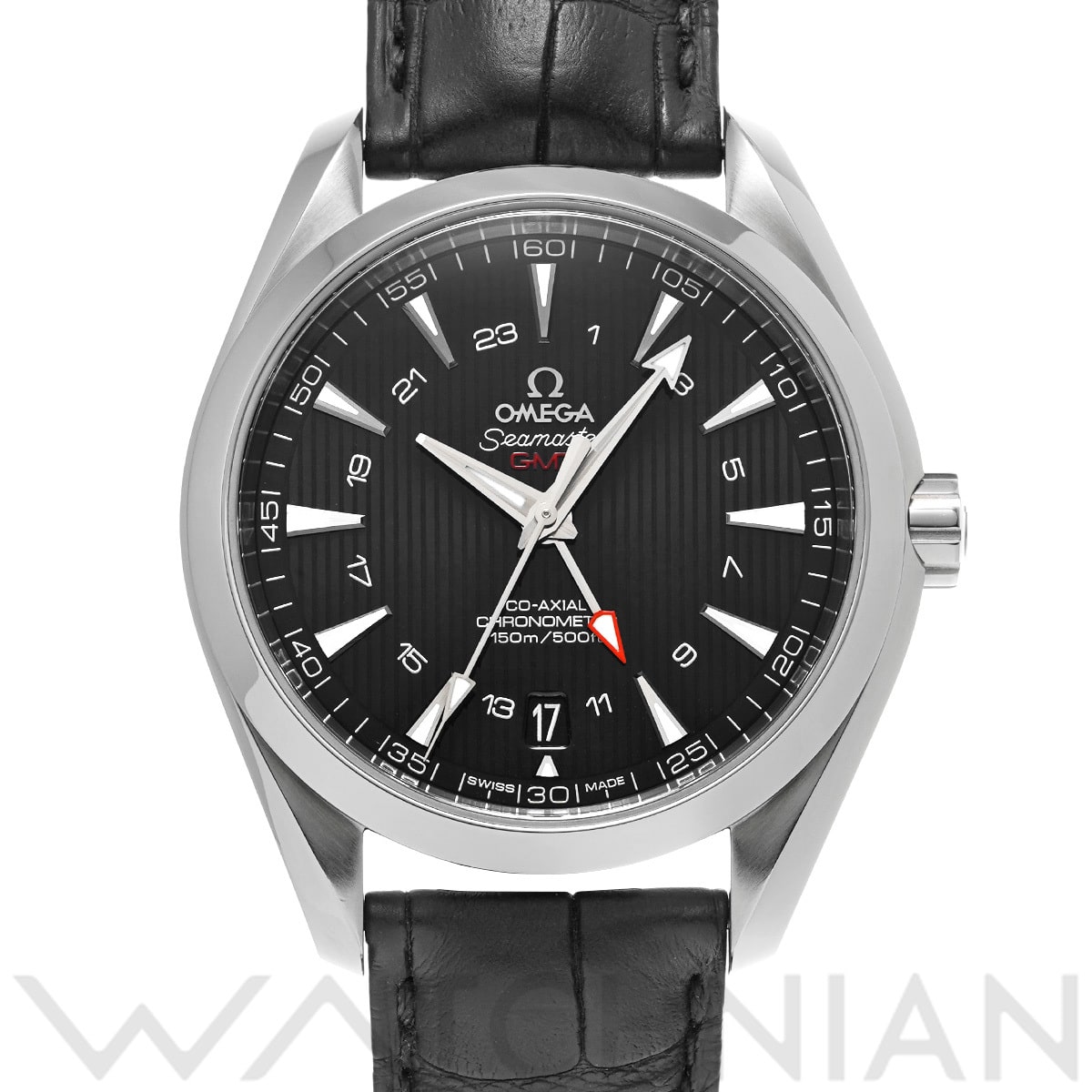 オメガ シーマスター アクアテラ コーアクシャル GMT 231.13.43.22.01.001 ブラック メンズ 時計 【中古】【wristwatch】