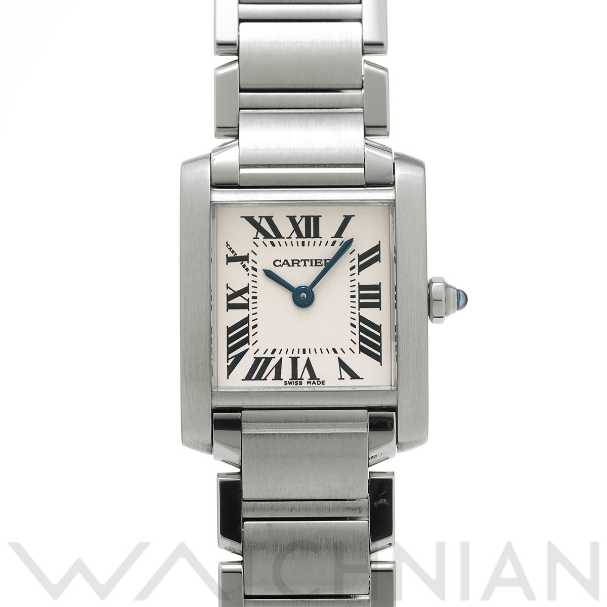 カルティエ タンクフランセーズ SM W51008Q3 シルバー レディース 時計 【中古】【wristwatch】