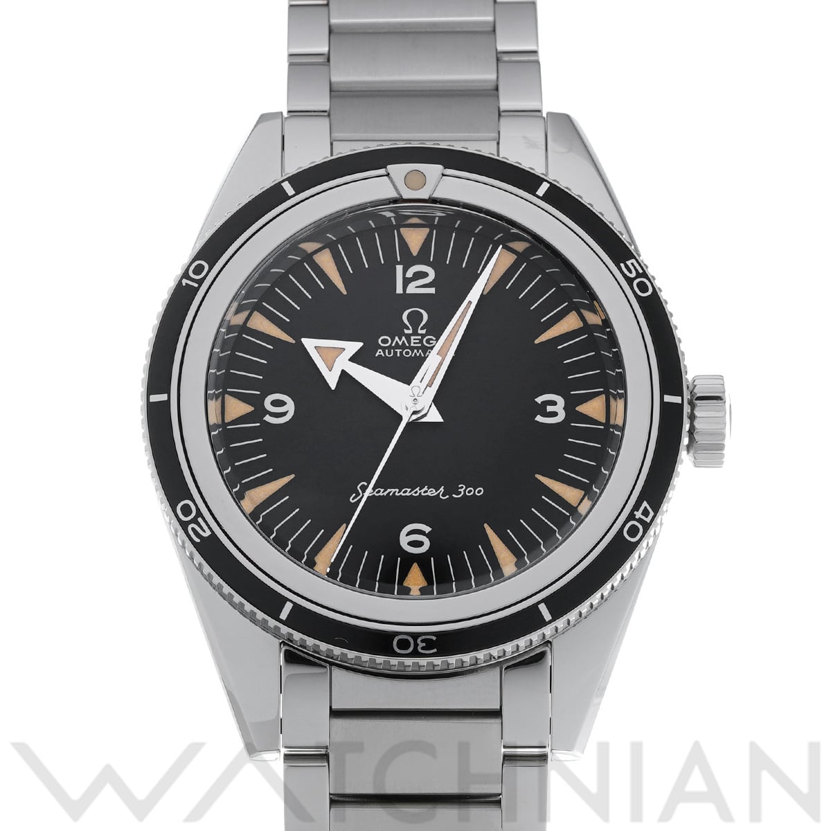 オメガ シーマスター 300 マスタークロノメーター 1957 トリロジー 234.10.39.20.01.001 ブラック メンズ 時計 【中古】【wristwatch】