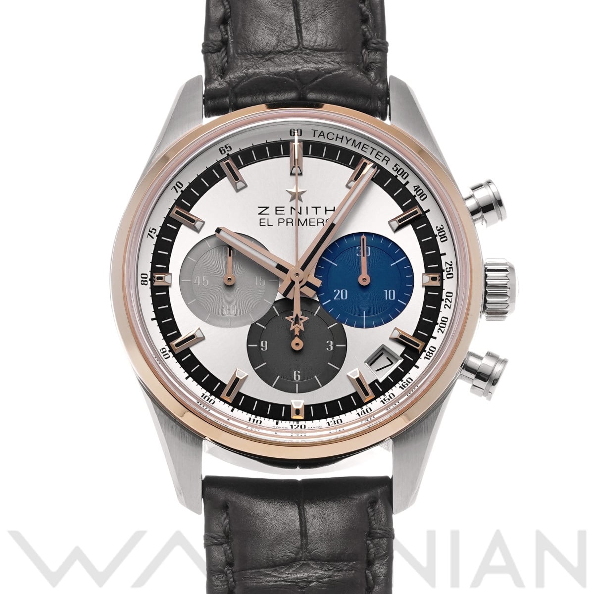 ゼニス クロノマスター エル・プルメロ 38mm 51.2150.400/69.C713 シルバー メンズ 時計 【中古】【wristwatch】