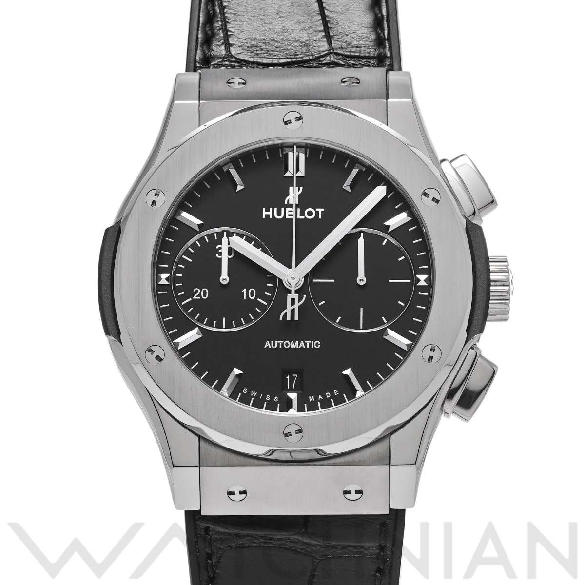 ウブロ クラシックフュージョン チタニウム クロノグラフ 521.NX.1171.LR マットブラック メンズ 時計 【中古】【wristwatch】