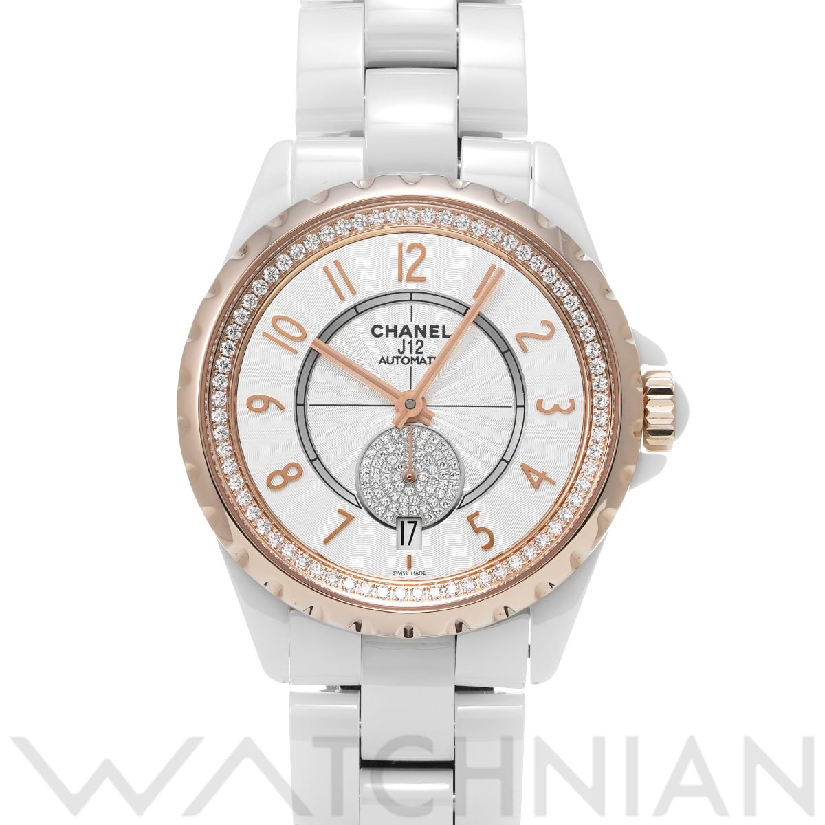 シャネル J12 365 H3843 シルバー/ダイヤモンド レディース 時計 【中古】【wristwatch】