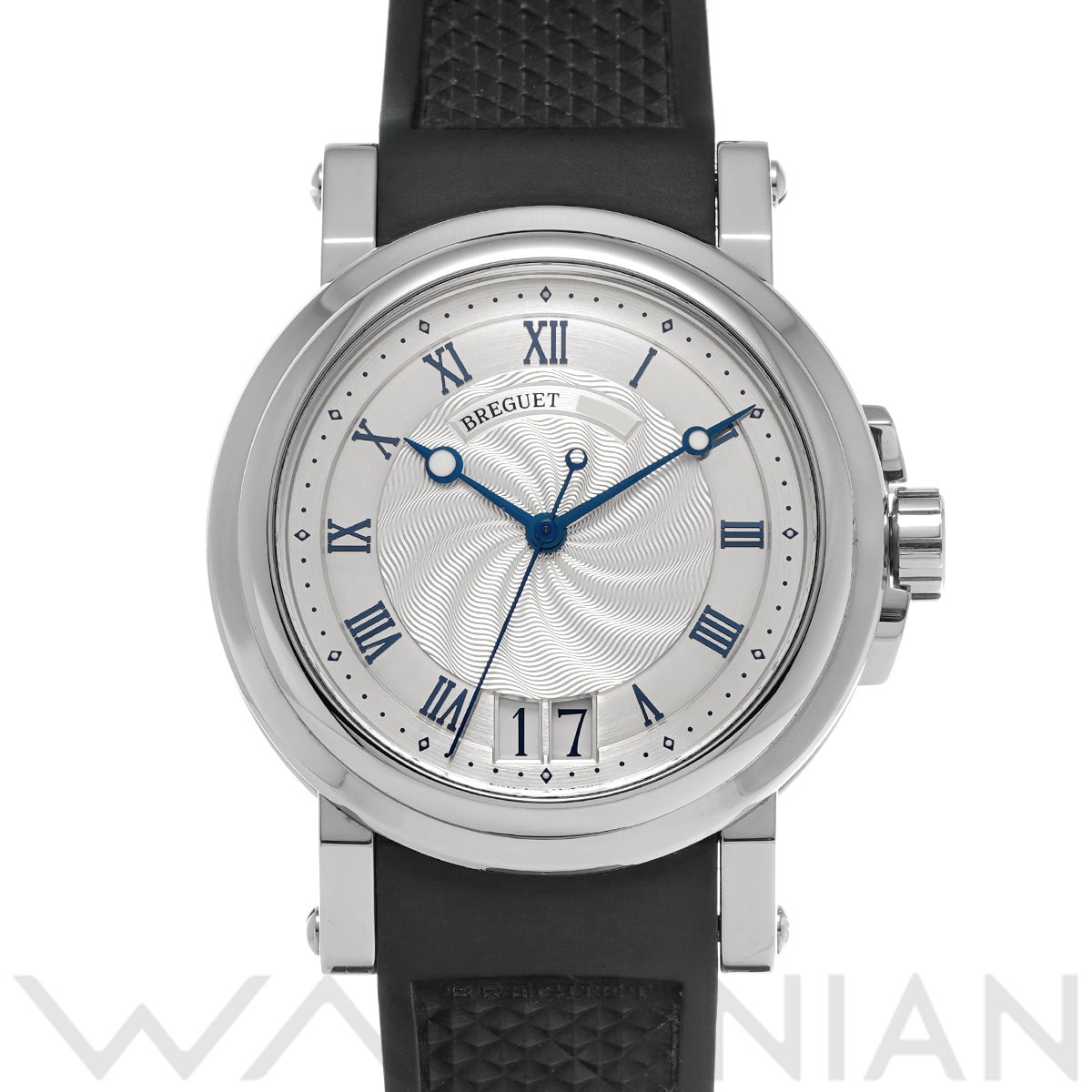 ブレゲ マリーン II ラージデイト 5817ST/12/5V8 シルバー メンズ 時計 【中古】【wristwatch】