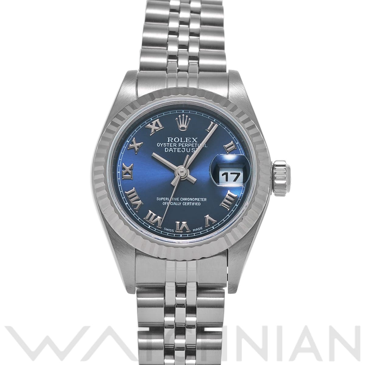 ロレックス デイトジャスト 79174 ブルー レディース 時計 【中古】【wristwatch】