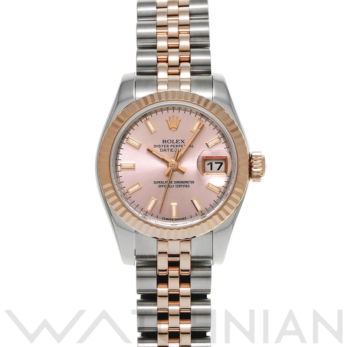 ロレックス レディ デイトジャスト 26 179171 ピンク レディース 時計 【中古】【wristwatch】