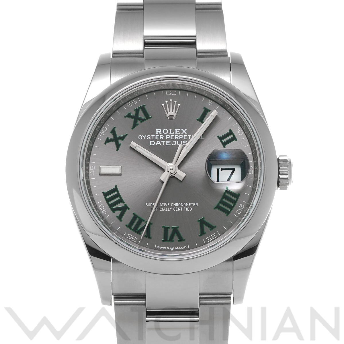 ロレックス デイトジャスト 36 126200 スレート メンズ 時計 【中古】【wristwatch】