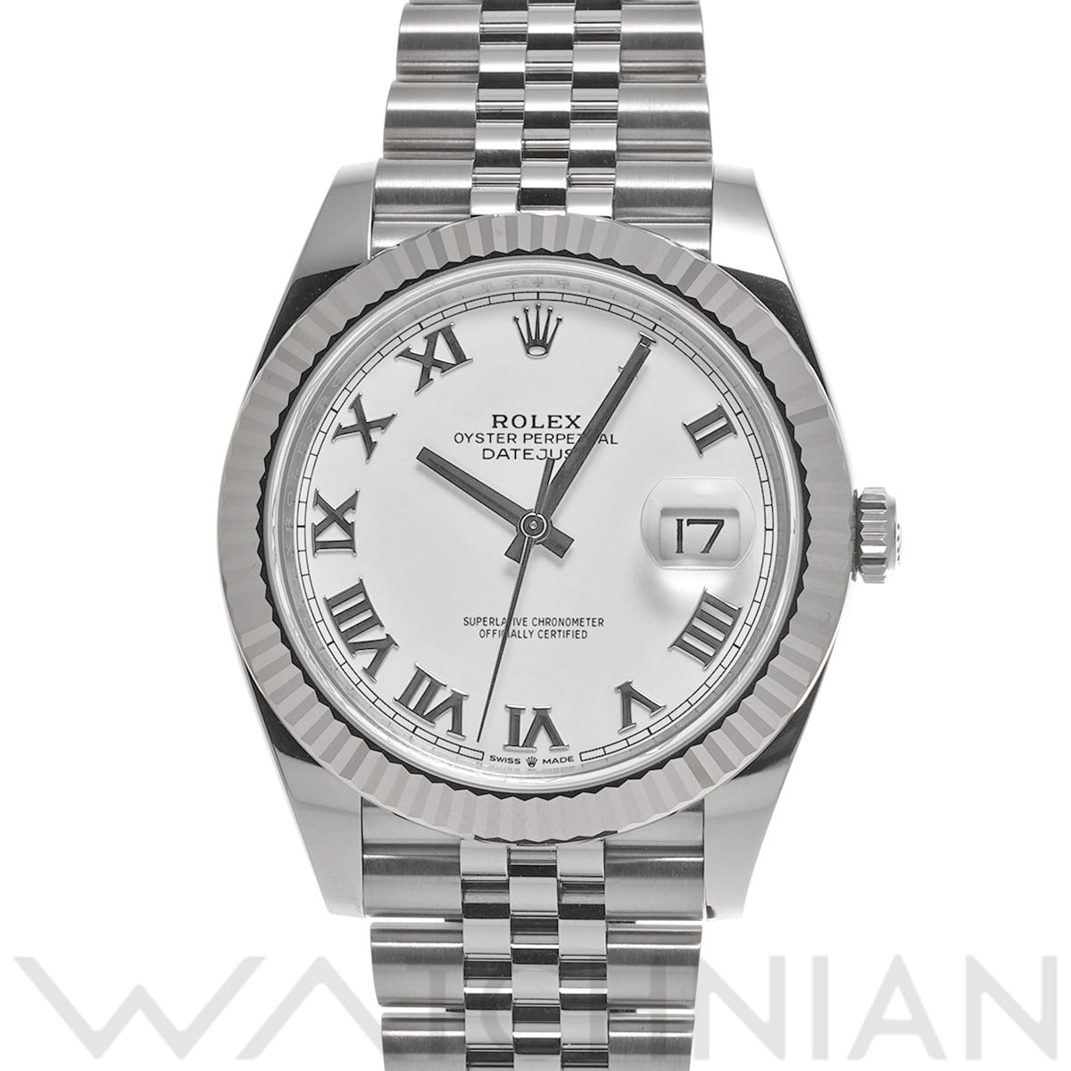 ロレックス デイトジャスト 41 126334 ホワイト メンズ 時計 【中古】【wristwatch】