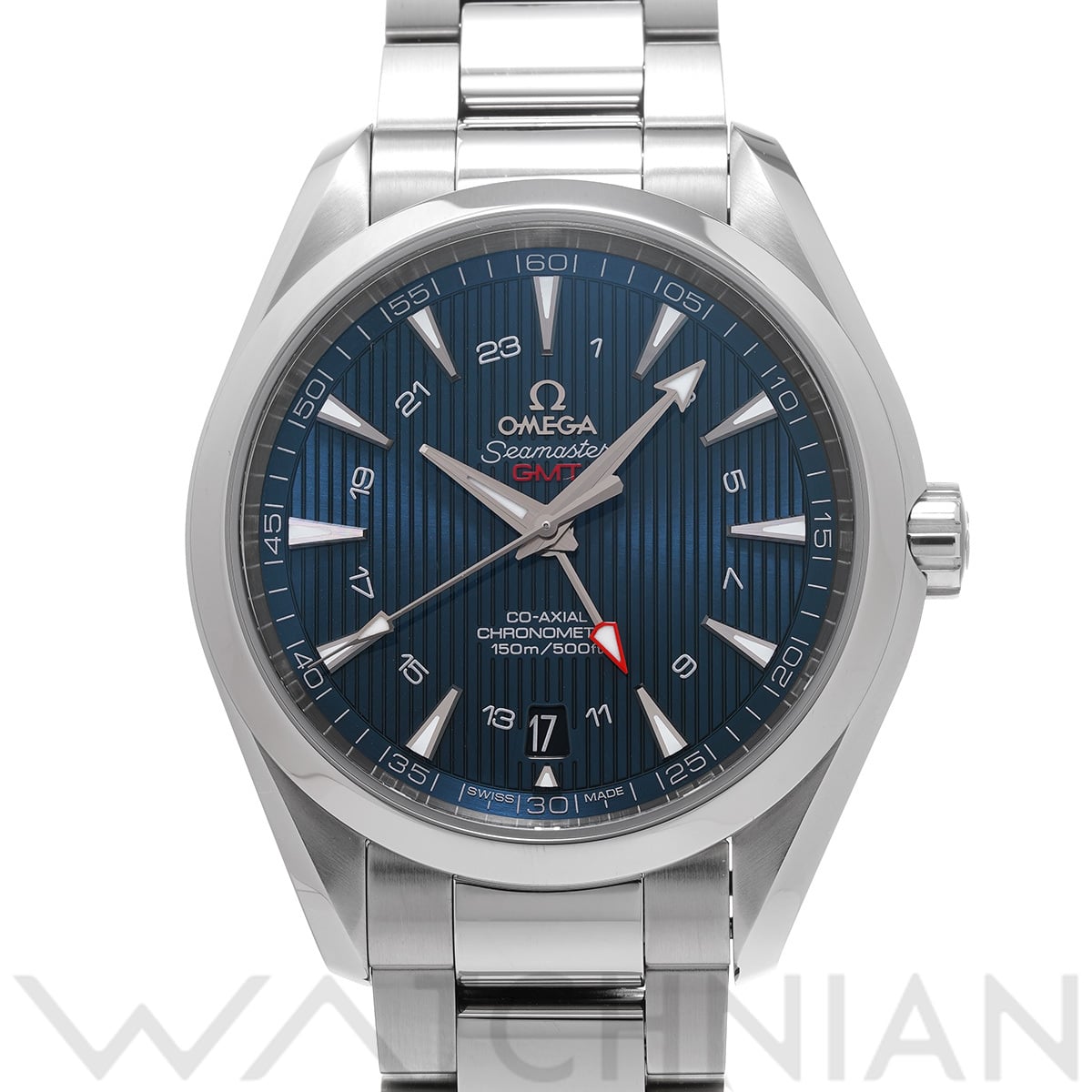 オメガ シーマスター アクアテラ コーアクシャル GMT 231.10.43.22.03.001 ブルー メンズ 時計 【中古】【wristwatch】
