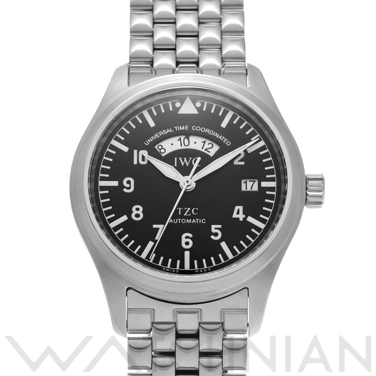 IWC パイロットウォッチ フリーガー UTC IW325102 ブラック メンズ 時計 【中古】【wristwatch】