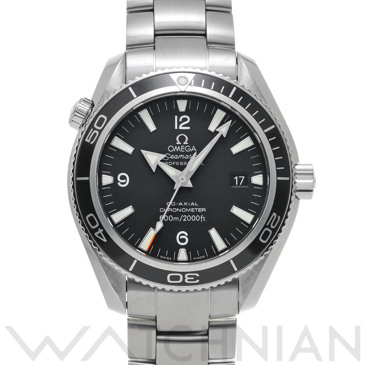 オメガ シーマスター プラネットオーシャン 600 コーアクシャル 2201.50 ブラック メンズ 時計 【中古】【wristwatch】