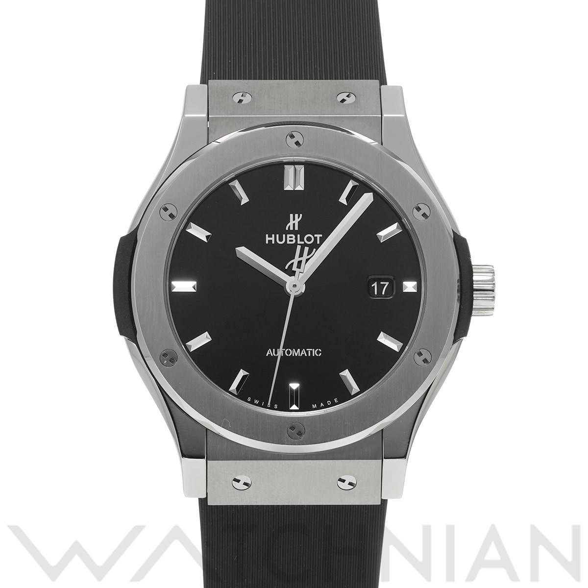 ウブロ クラシックフュージョン チタニウム ブラックシャイニー 542.NX.1270.RX ブラックラッカー メンズ 時計 【中古】【wristwatch】