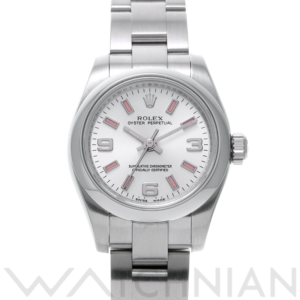 ロレックス オイスターパーペチュアル 26 176200 シルバー レディース 時計 【中古】【wristwatch】