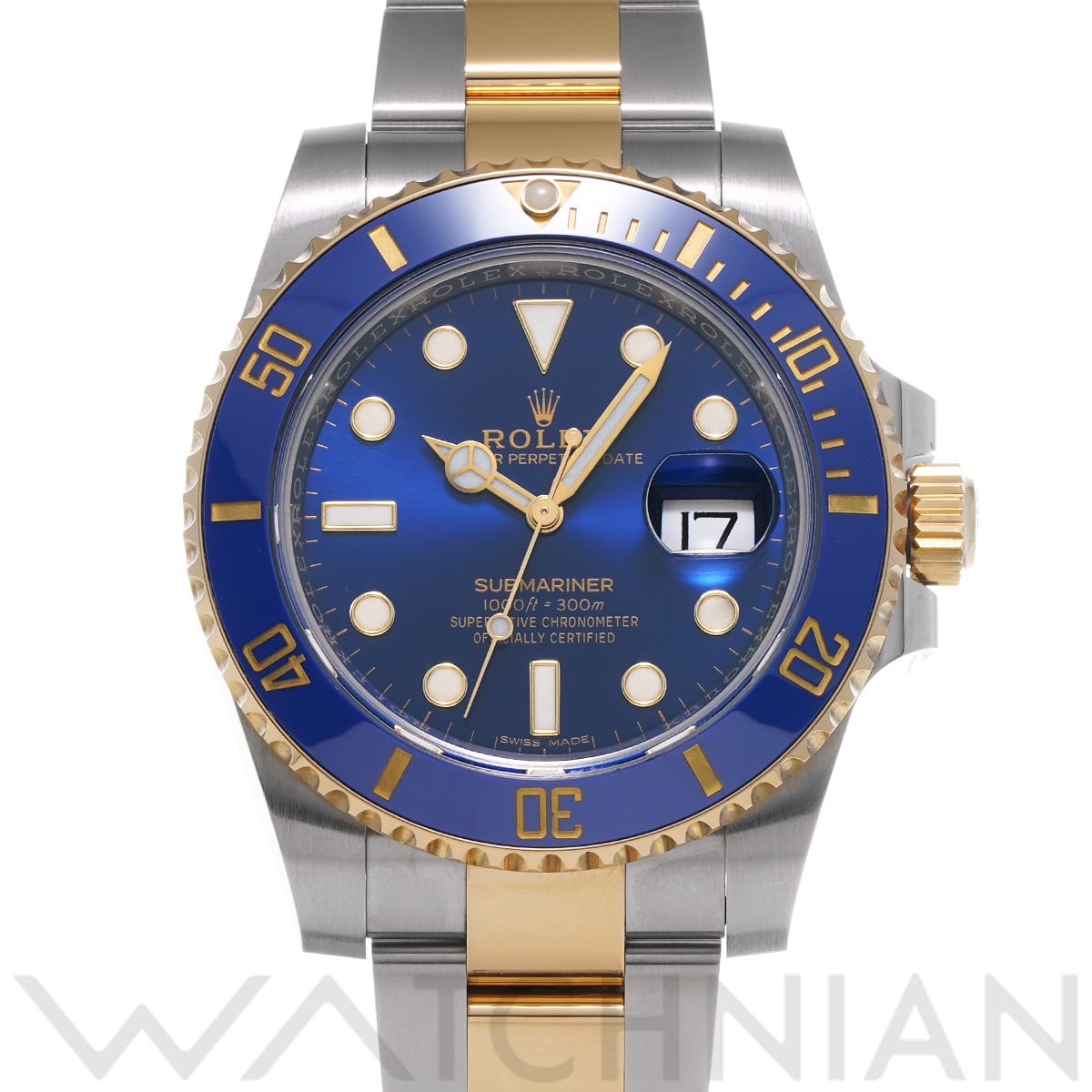 ロレックス サブマリーナ デイト 116613LB ブルー メンズ 時計 【中古】【wristwatch】