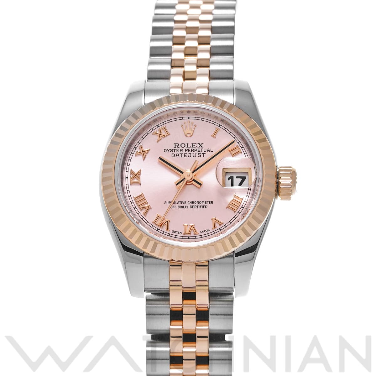 ロレックス デイトジャスト 26 179171 ピンク レディース 時計 【中古】【wristwatch】