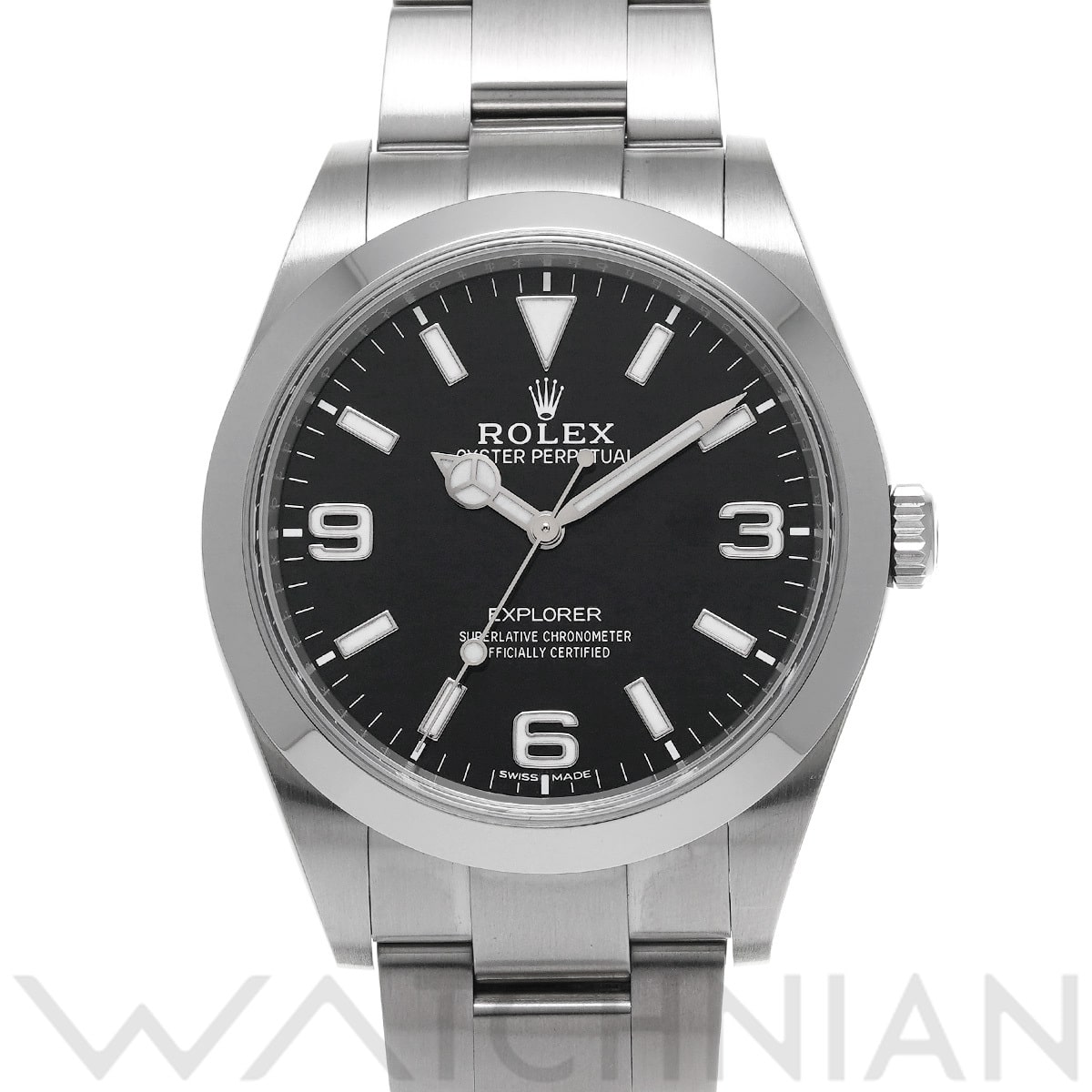 ロレックス エクスプローラー 214270 ブラック メンズ 時計 【中古】【wristwatch】