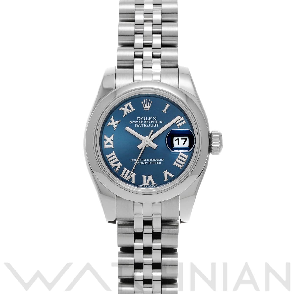 ロレックス デイトジャスト 179160 ブルー レディース 時計 【中古】【wristwatch】