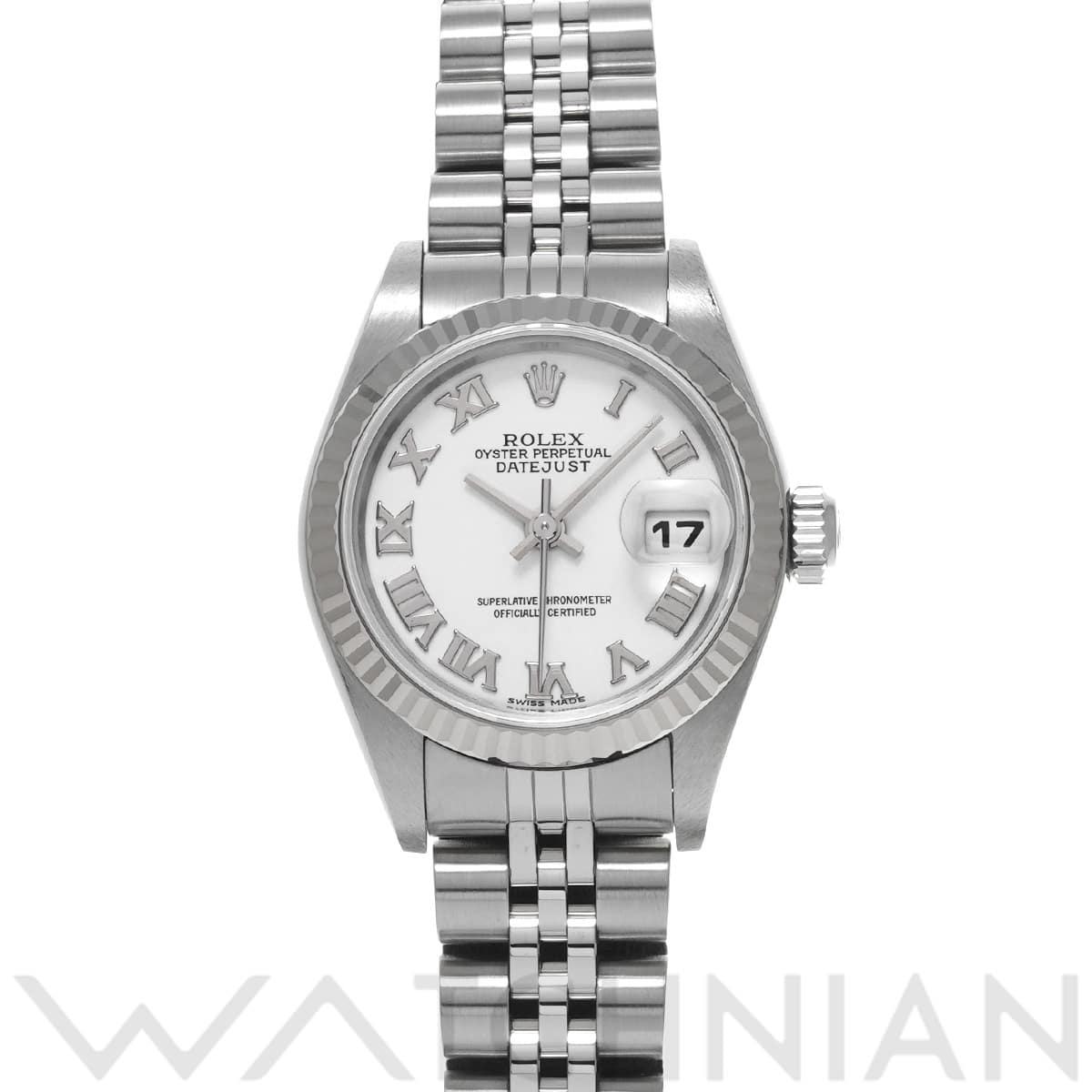 ロレックス デイトジャスト 79174 ホワイト レディース 時計 【中古】【wristwatch】