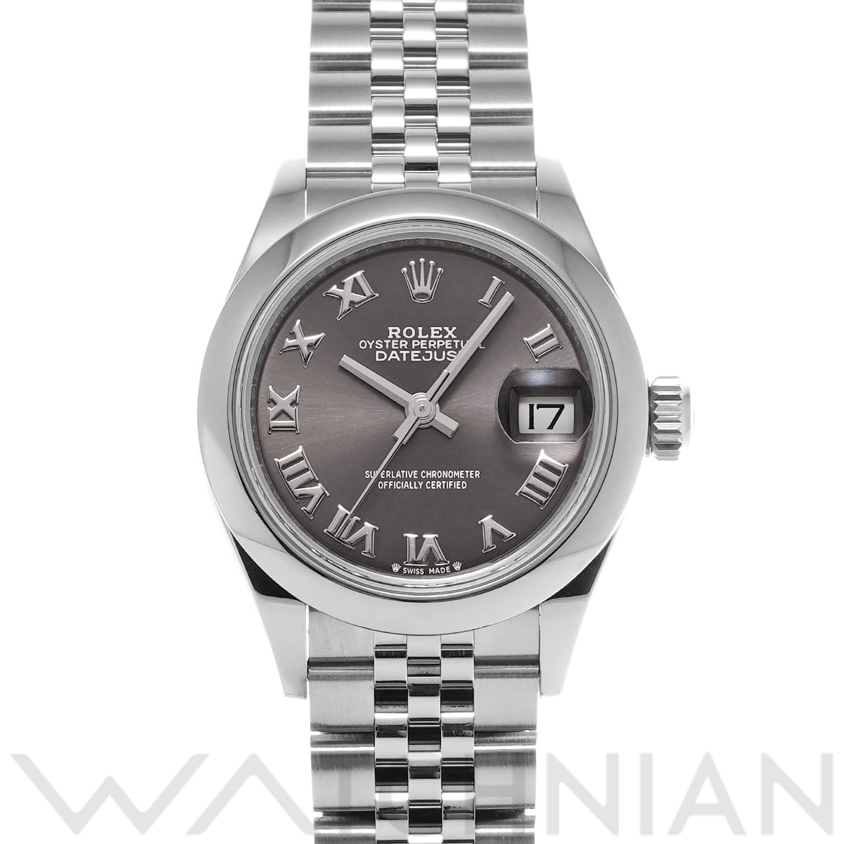 ロレックス デイトジャスト レディ 28 279160 ダークグレー レディース 時計 【中古】【wristwatch】