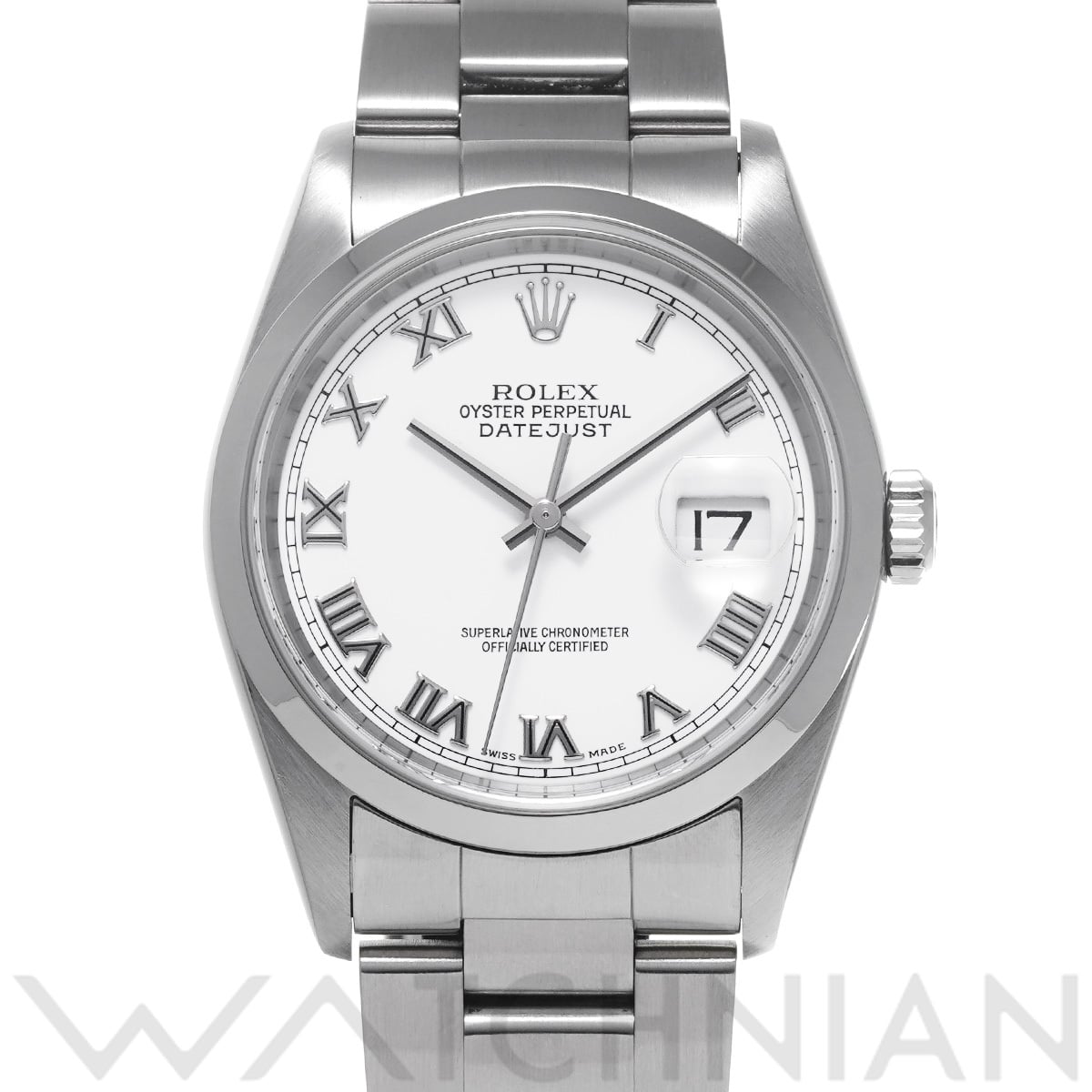 ロレックス デイトジャスト 16200 ホワイト メンズ 時計 【中古】【wristwatch】