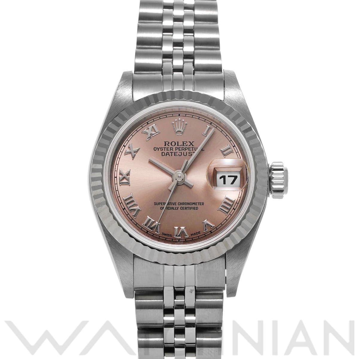 ロレックス デイトジャスト 79174 ピンク レディース 時計 【中古】【wristwatch】