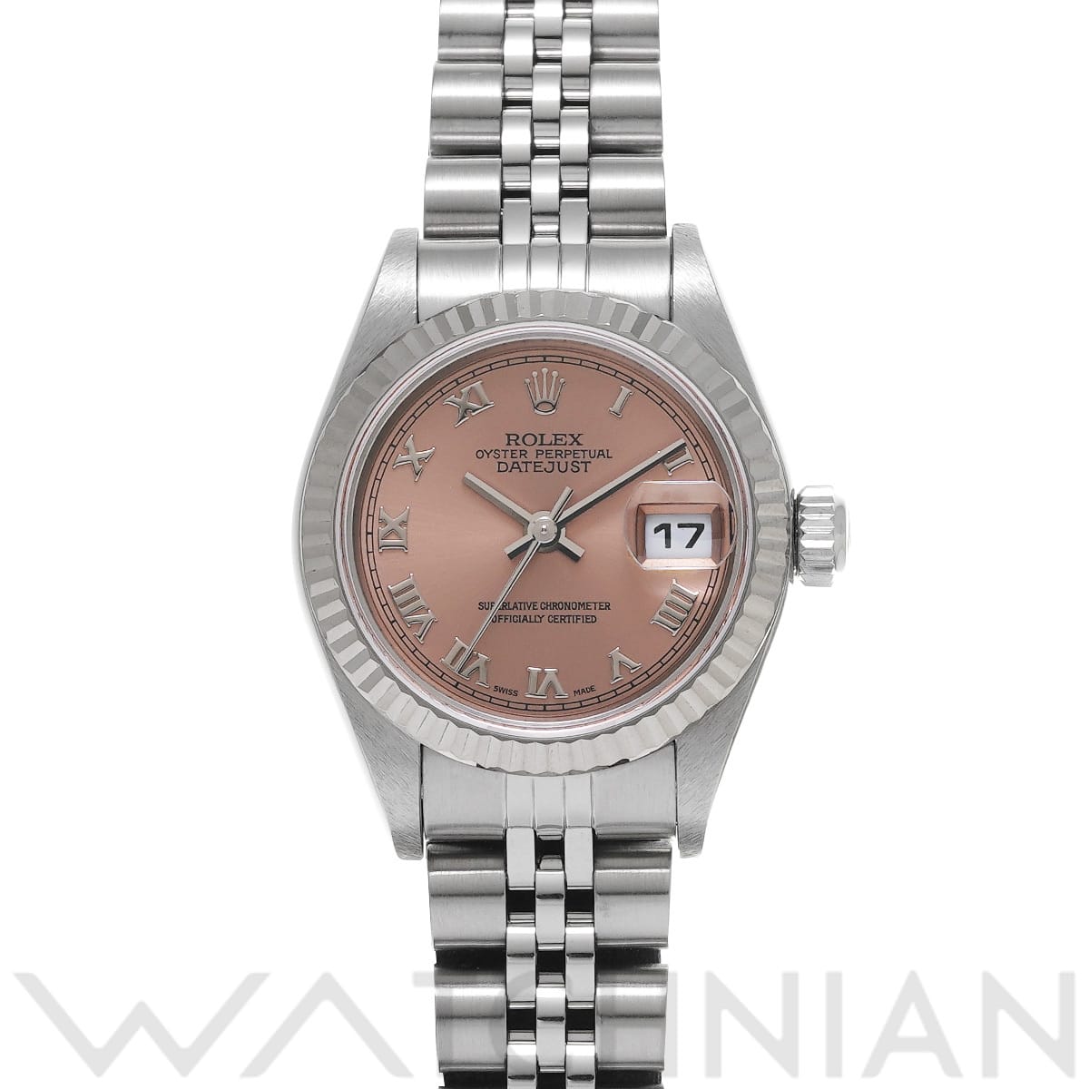 ロレックス デイトジャスト 79174 ピンク レディース 時計 【中古】【wristwatch】