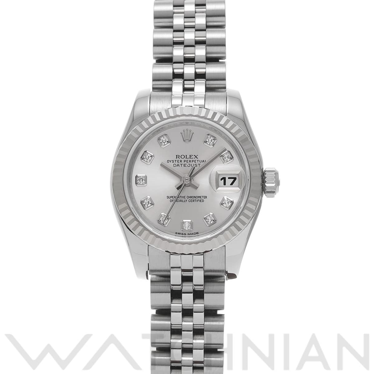 ロレックス レディ デイトジャスト 26 179174G シルバー/ダイヤモンド レディース 時計 【中古】【wristwatch】