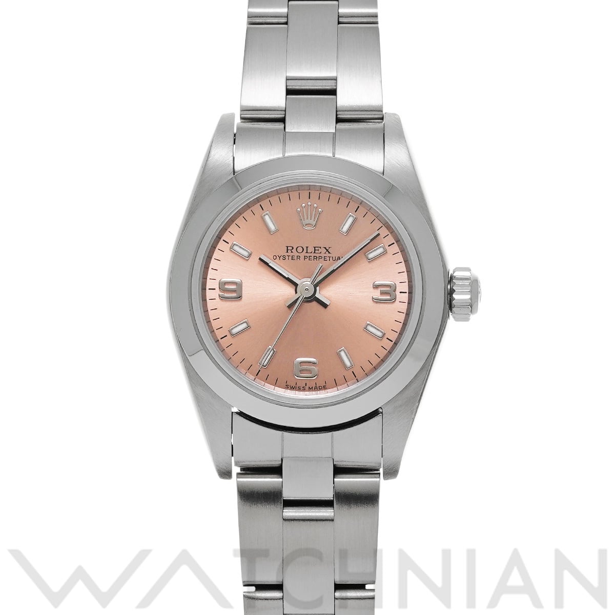 ロレックス オイスターパーペチュアル レディ 24 76080 ピンク レディース 時計 【中古】【wristwatch】
