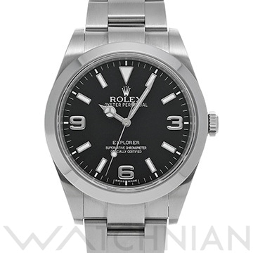 ロレックス エクスプローラー 214270 ブラック メンズ 時計 【中古】【wristwatch】