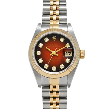 ロレックス デイトジャスト 69173G チェリー・グラデーション/ダイヤモンド レディース 時計 【中古】【wristwatch】