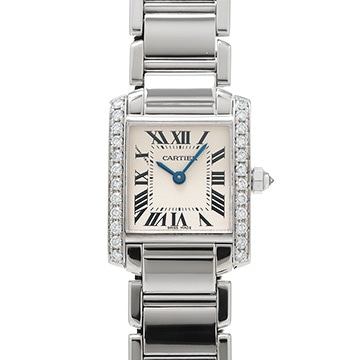カルティエ タンク フランセーズ SM WE1002S3 シルバー レディース 時計 【中古】【wristwatch】