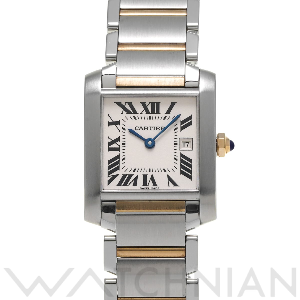 カルティエ タンク フランセーズ MM W51012Q4 シルバー ユニセックス 時計 【中古】【wristwatch】