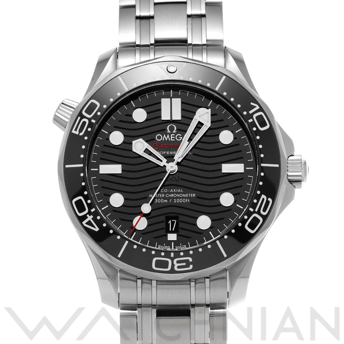 オメガ シーマスター ダイバー300 コーアクシャル マスタークロノメーター 210.30.42.20.01.001 ブラック メンズ 時計 【中古】【wristwatch】
