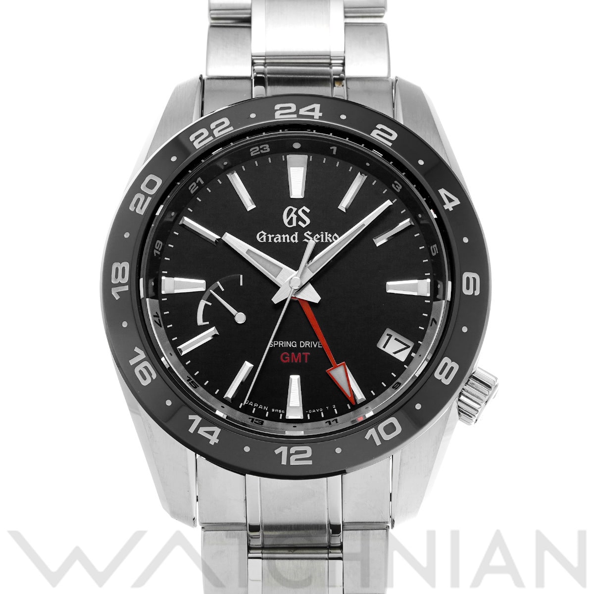 グランドセイコー スポーツコレクション スプリングドライブ GMT SBGE253 ブラック メンズ 時計 【中古】【wristwatch】