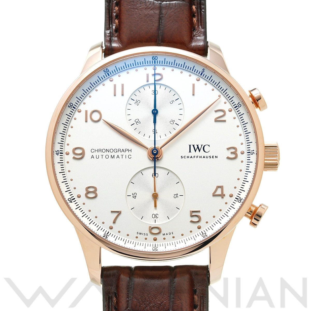 IWC ポルトギーゼ クロノグラフ IW371611 シルバー メンズ 時計 【中古】【wristwatch】