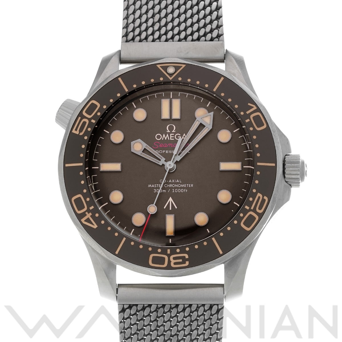 オメガ シーマスター ダイバー300 コーアクシャル マスタークロノメーター 007 210.90.42.20.01.001 ブラウン メンズ 時計 【中古】【wristwatch】