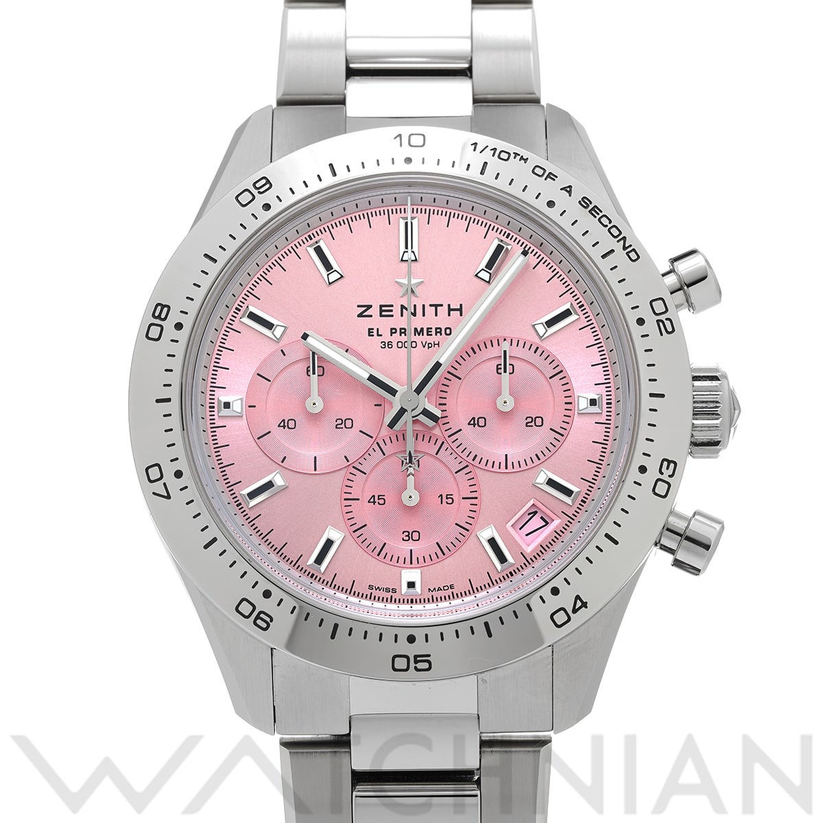 ゼニス クロノマスター スポーツ ピンク 03.3109.3600/18.M3100 ピンク メンズ 時計 【中古】【wristwatch】