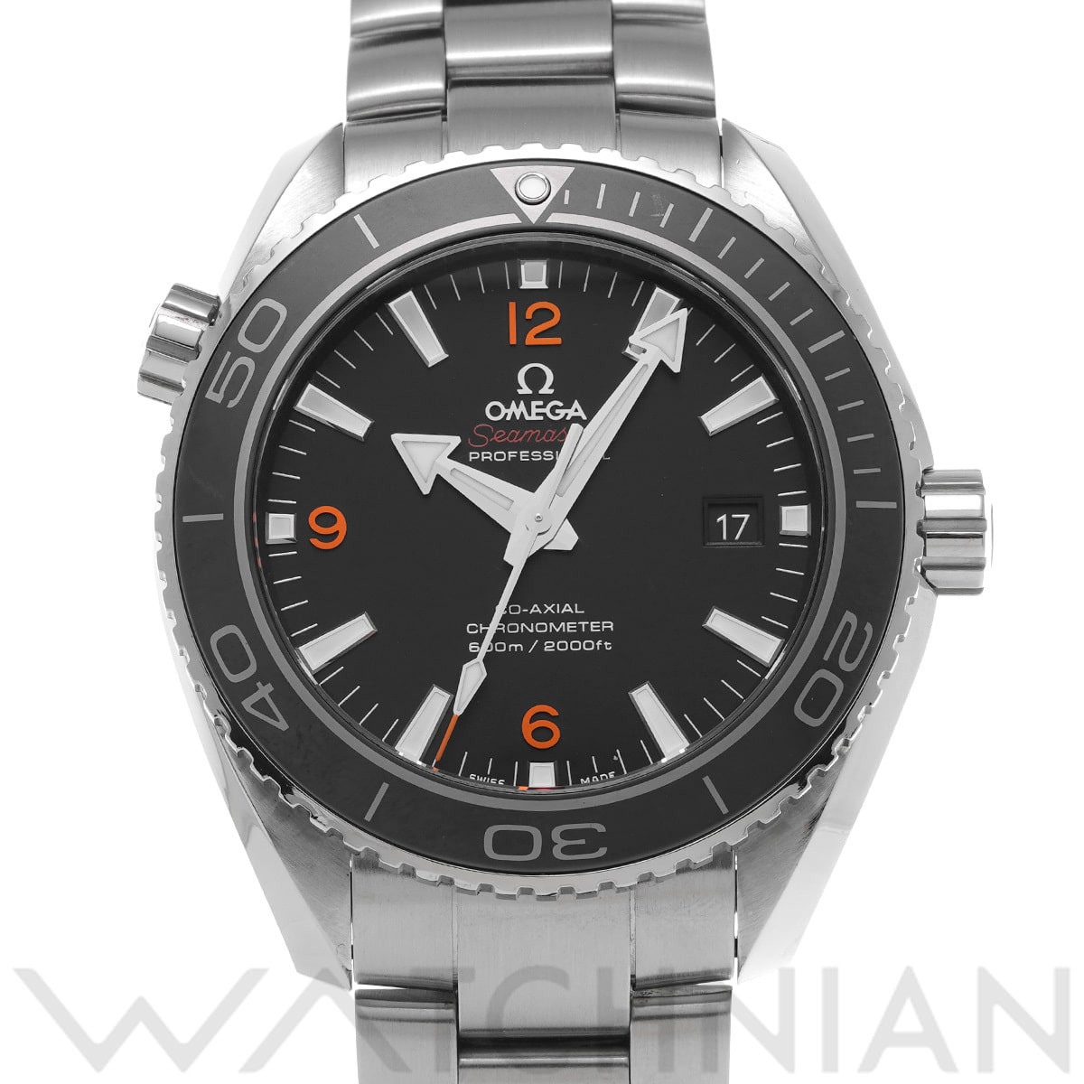 オメガ シーマスター プラネットオーシャン 600 コーアクシャル 232.30.46.21.01.003 ブラック メンズ 時計 【中古】【wristwatch】