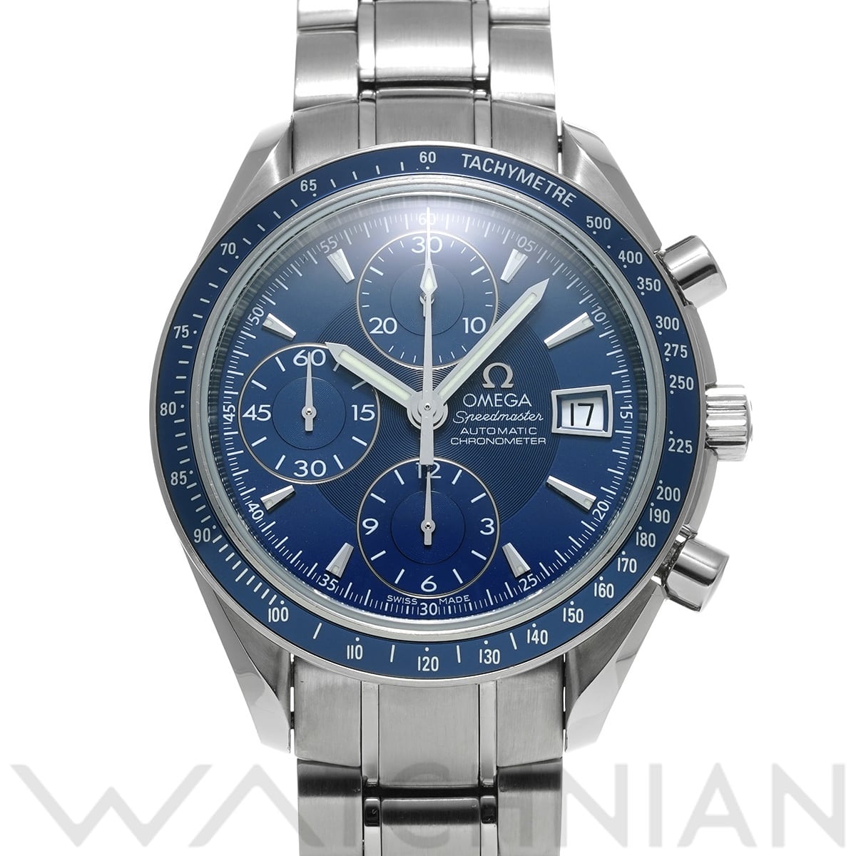 オメガ スピードマスター デイト 3212.80 ブルー メンズ 時計 【中古】【wristwatch】